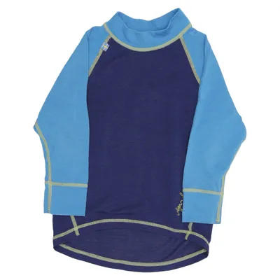 Baselayertrøje (Blå) fra Isbjörn Elastan, Merinould, Polyester