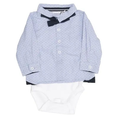 Body (Bleu, Blanc) de Name It Coton biologique