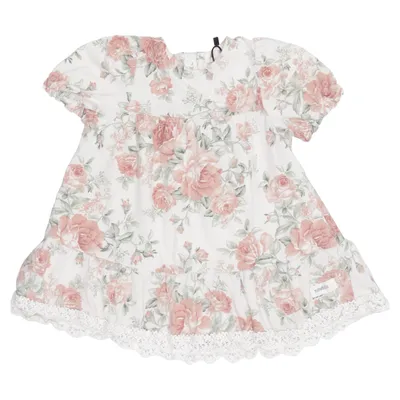 Klänning (Beige, Rosa, Grön) från Newbie by KappAhl Bomull, Elastan