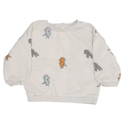 Collegetröja (Beige, Flerfärgad) från Mini Rodini Bomull, Polyester