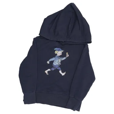 Capuchon sweater (Blauw) van Emil i Lönneberga Katoen, Elastaan, Polyester