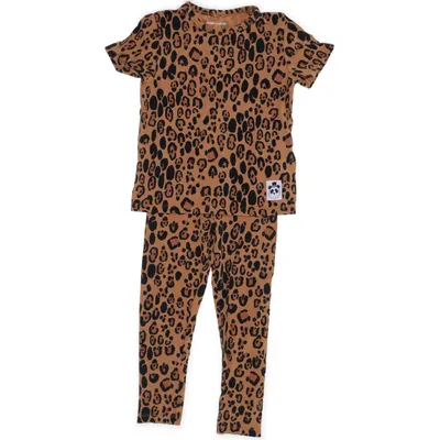 Set (Brun, Flerfärgad) från Mini Rodini Elastan, Lyocell