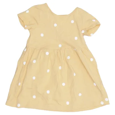 Jurk (Geel, Wit) van H&M Basic Katoen