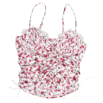 Bustier (Hvid, Rød, Grøn) fra For Love & Lemons Bomuld, Elastan, Polyamid, Polyester