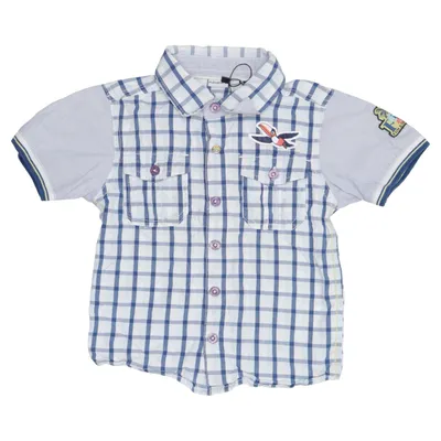 Korte mouwen shirt (Blauw, Wit) van Prénatal Katoen