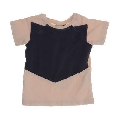 T-shirt (Beige, Black) from Papu Elastane, Organic cotton