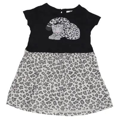Robe (Noir, Beige) de Kolmården Coton biologique