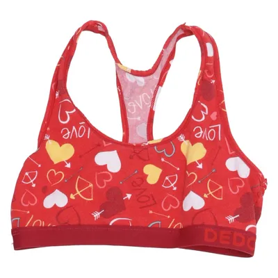 Sports bra (Red, Multicolored) from Dedoles Cotton, Elastane