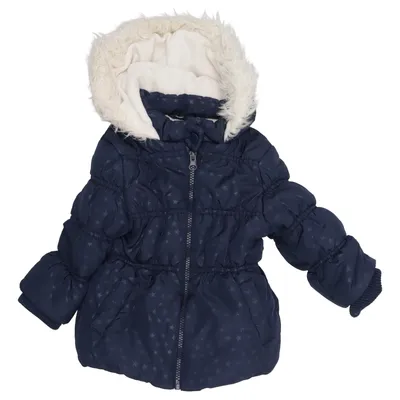 Winterjas (Blauw) van Young Dimension Imitatiebont, Polyester