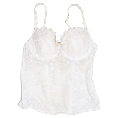 Bustier (Vit) från Ella M Lindex Elastan, Polyamid
