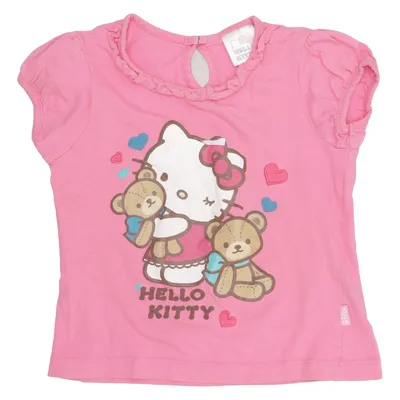 T-shirt (Rose, Multicolore) de Hello Kitty Coton