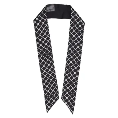 Echarpe à costume (Noir, Blanc) de Hermine Hold Soie