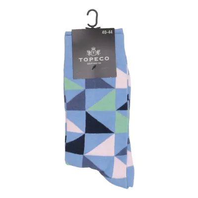 Chaussettes (Bleu, Multicolore) de Topeco Coton, Élasthane, Polyamide
