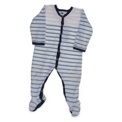 Sparkdräkt (Blå, Vit) från Petit Bateau Bomull, Polyester