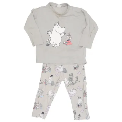 Pyjamas (Beige, Flerfärgad) från Index Bomull, Elastan