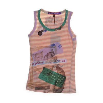 Tank Top (Beige, Multicolored) from Vingino Cotton, Elastane