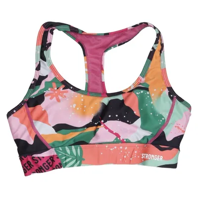Sports bra (Green, Pink, Multicolored) from Stronger Elastane, Recycled polyester