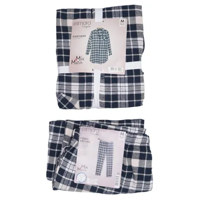 Pyjama (Bleu, Blanc) de Esmara Lingerie Coton