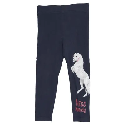 Leggings (Blue) from Miss Melody Cotton, Elastane