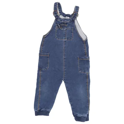 Tuinbroek (Blauw) van Denim Bassik Katoen, Elastaan