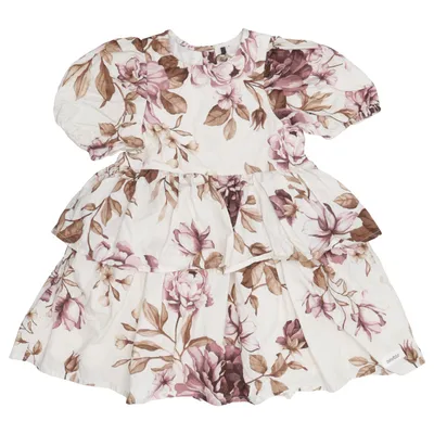 Dress (Beige, Multicolored) from Newbie by KappAhl Cotton