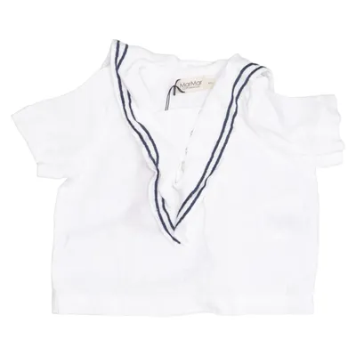 Top (Wit, Blauw) van MarMar Copenhagen Linnen