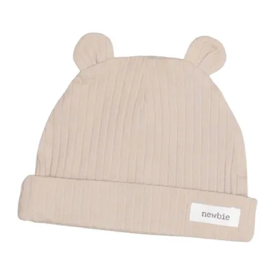 Beanie (Beige) van Newbie by KappAhl Katoen, Elastaan