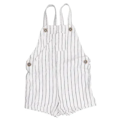 Barboteuse (Blanc, Bleu) de F&F Baby Coton, Lin
