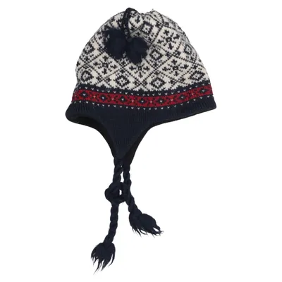 Trapperhat (Blå, Hvid, Rød) fra Bula Polyester, Uld