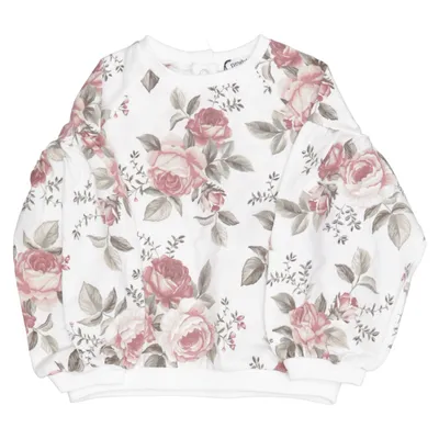 Sweatshirt (Weiß, Pink, Grün) von Newbie by KappAhl Baumwolle