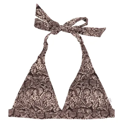 Bikini top (Beige, Brown) from Femilet Elastane, Polyamide