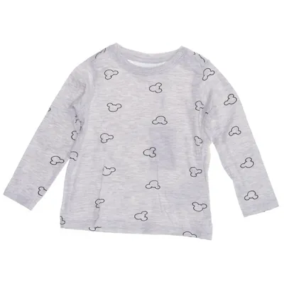 Lange mouwen shirt (Grijs, Zwart) van Disney Baby Katoen, Polyester