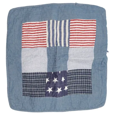 Cushion cover (Blue, Red, White) from Eight Mood Cotton