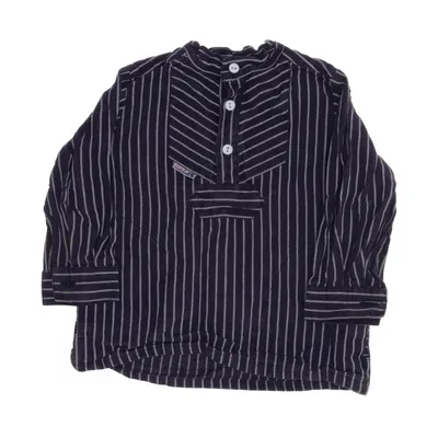 Blus (Blå, Vit) från Modas Bomull