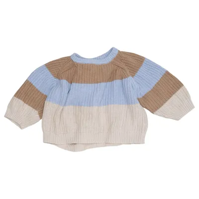 Trui (Blauw, Bruin, Beige) van Rikiki Katoen