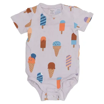 Body (Violet, Multicolore) de Lindex Baby Coton, Élasthane