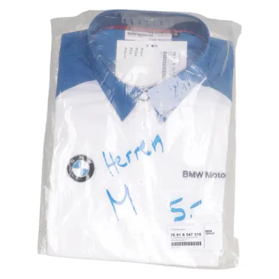 Poloshirt (Blauw, Wit) van BMW Motorrad Katoen