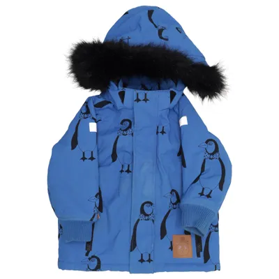 Vinterjakke (Blå, Sort) fra Mini Rodini Polyamid, Genanvendt polyester
