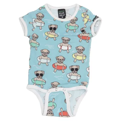 Body (Blue, Multicolored) from Villervalla Elastane, Organic cotton