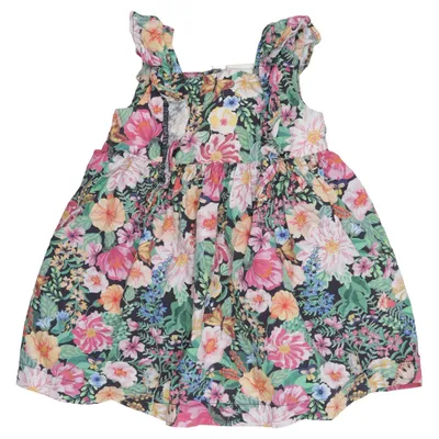 Jurk (Blauw, Meerkleurig) van H&M x Angela McKay Katoen