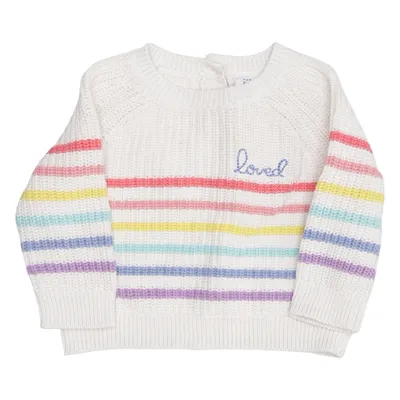 Sweater (White, Multicolored) from BabyGap Cotton