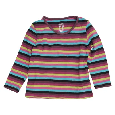 Lange mouwen shirt (Meerkleurig) van Basic U Katoen, Elastaan