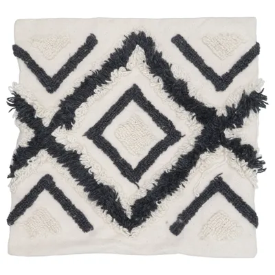 Cushion cover (Beige, Black) from H&M Home Cotton, Wool