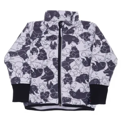 Fleecejacka (Vit, Grå) från Polarn O. Pyret Polyester