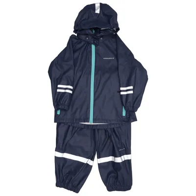 Rainwear (Blue, Gray) from Geggamoja Polyester, Polyurethane
