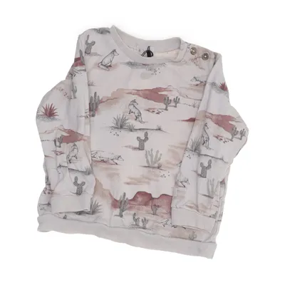 Sweatshirt (Beige, Multicolored) from Newbie by KappAhl Cotton