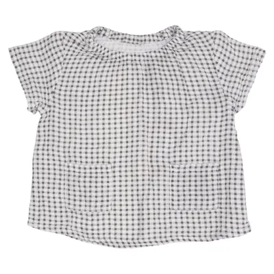 Haut (Noir, Blanc) de Zara Coton, Lin