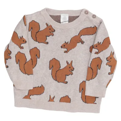 Sweater (Beige, Brun) fra Lindex Baby Bomuld