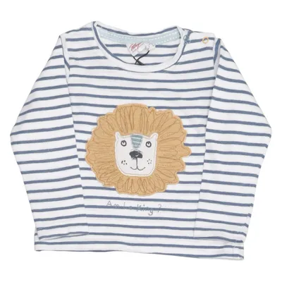 Långärmad t-shirt (Blå, Vit) från People Wear Organic Ekologisk bomull