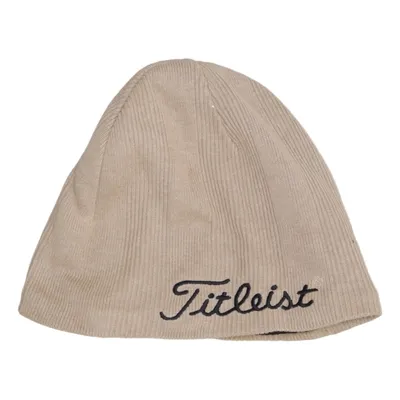 Beanie (Beige) from Titleist Acrylic, Cotton, Polyester